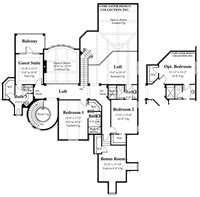 Burke House- Upper Level Floor Plan -#8015 