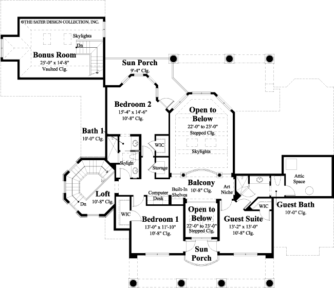 Aubrey-Upper Level House Floor Plan -#8016
