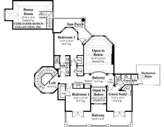 Bellamy Home Upper Level Floor Plan -#8018
