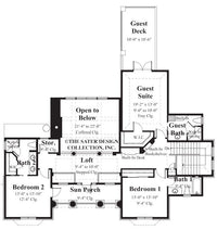 New Brunswick Home Plan - Upper Floor Plan - 8021