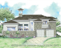 Edmonton-Rear Elevation Rendering-Plan #8023