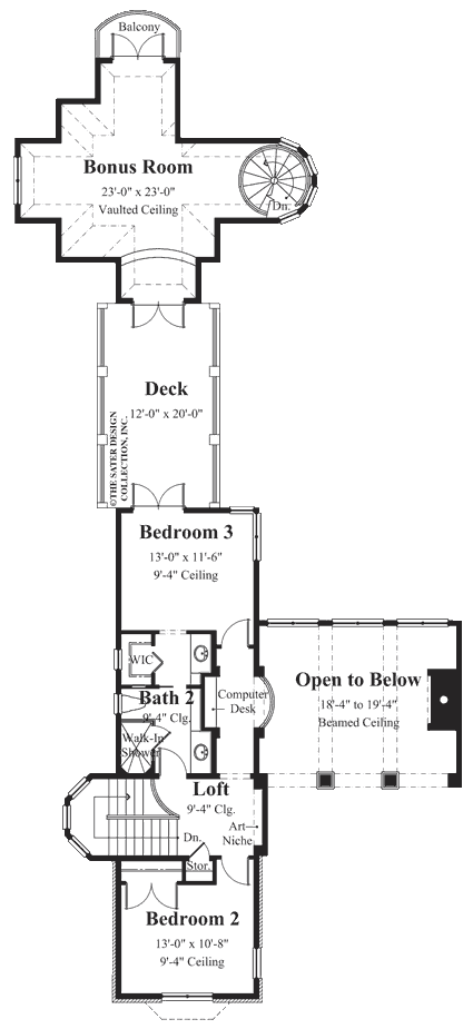 Edmonton-Upper Level Floor Plan-Plan #8023
