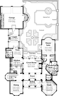 Gabriel-Main Level Floor Plan-Plan #8024
