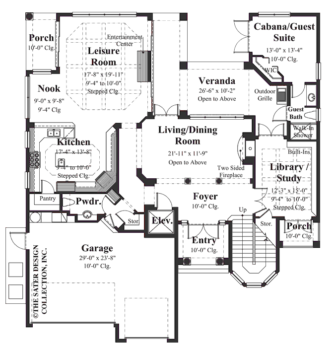 Vasari-Main Level Floor Plan- #8025