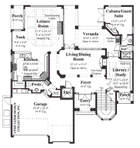Vasari-Main Level Floor Plan- #8025