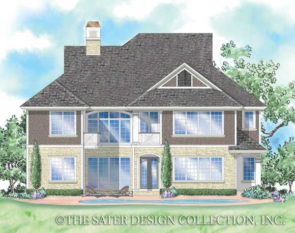 Saint Germain-Rear Elevation Rendering-Plan #8026