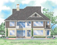 Saint Germain-Rear Elevation Rendering-Plan #8026