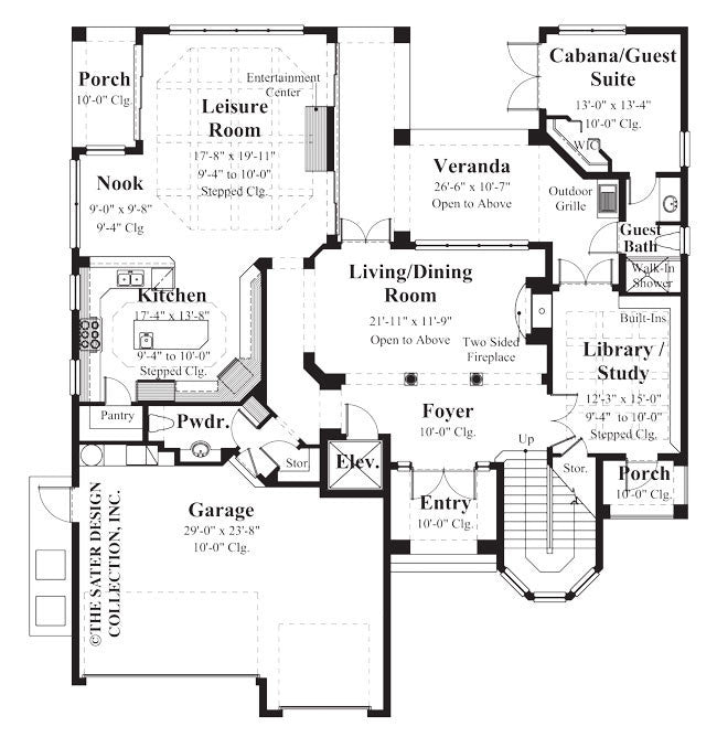 bellamare main level floor plan -#8027