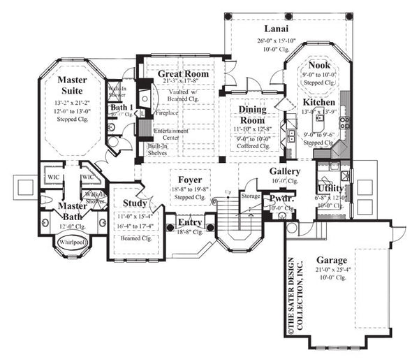 Raphaello Home-Main Level Floor Plan-Plan #8037
