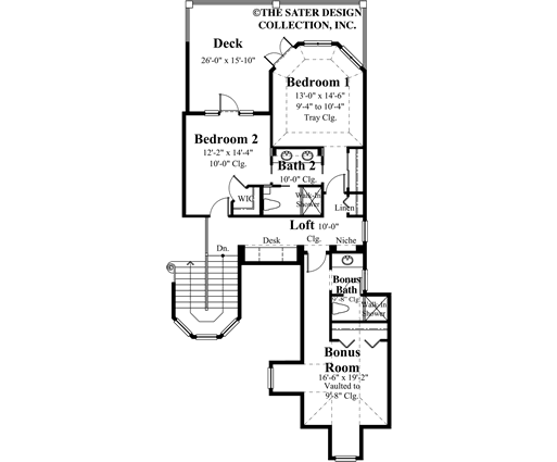 Raphaello Home-Upper Level Floor Plan-Plan #8037