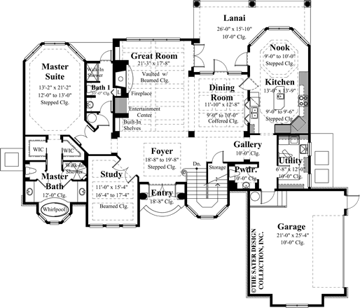 Medoro Main Level Floor Plan - #8039_M
