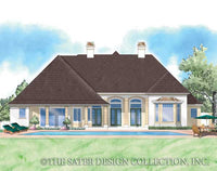 Brittany-Rear Elevation Rendering-Plan # 8040