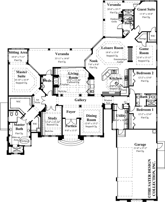 Beauchamp Main Floor Plan - Plan #8044