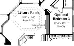 Demetri-Optional Bedroom Floor Plan-Plan #8045