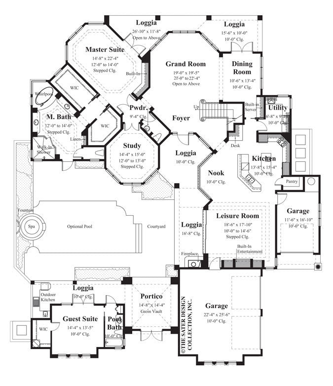 la reina-main level floor plan-#8046