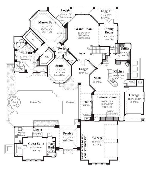 La Reina-Main Level Floor Plan-#8046