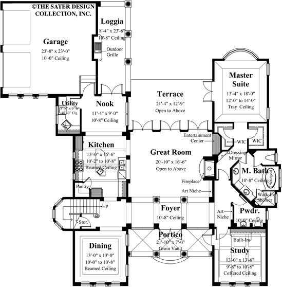 Corsini-Main Level Floor Plan-#8049