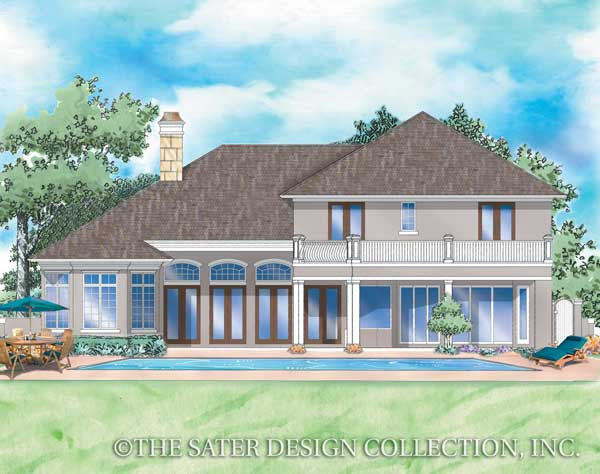 Argentellas-Rear Elevation-Plan #8056