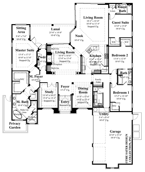 santa trinita- main level floor plan -#8063