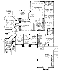 Santa Trinita- Main Level Floor Plan -#8063
