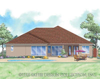 Santa Trinita-Rear Elevation-Plan #8063