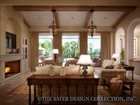 Casina Rossa-Great Room/Fireplace-Plan #8071
