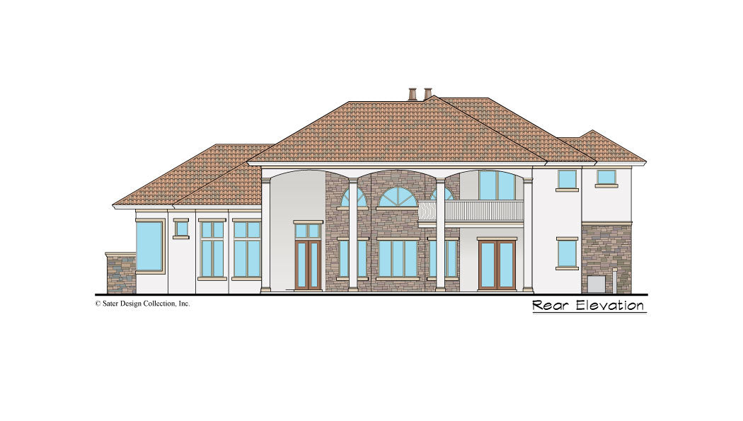 Monte Rosa home design rear elevation