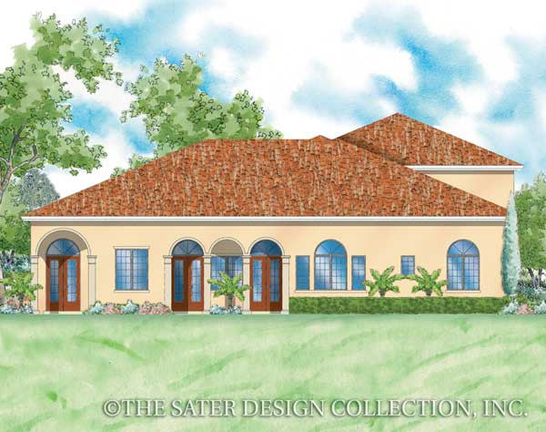 Tre Mori-Rear Elevation-Plan #8078