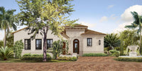 Anvard Luxury Villa House Plan Front Elevation Color Rendering