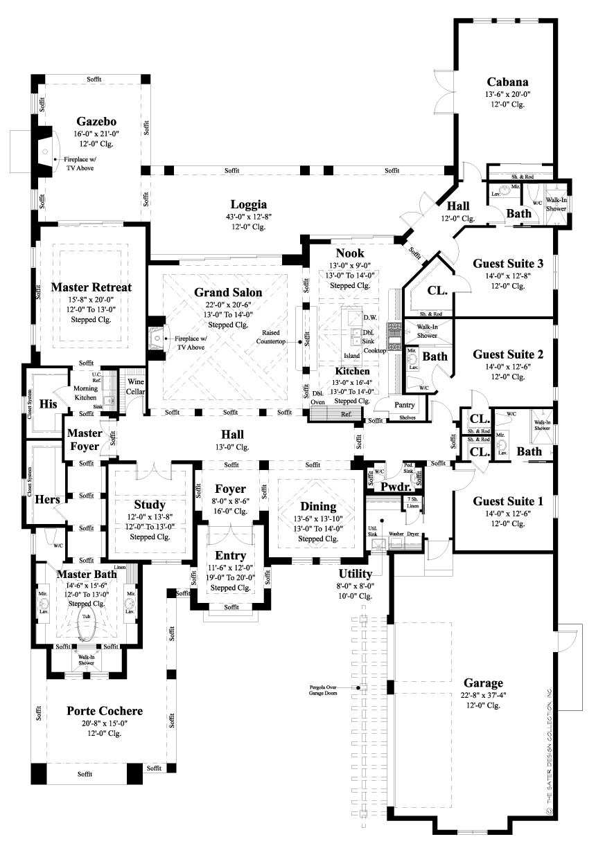 bingley-floor plan-contemporary home plan