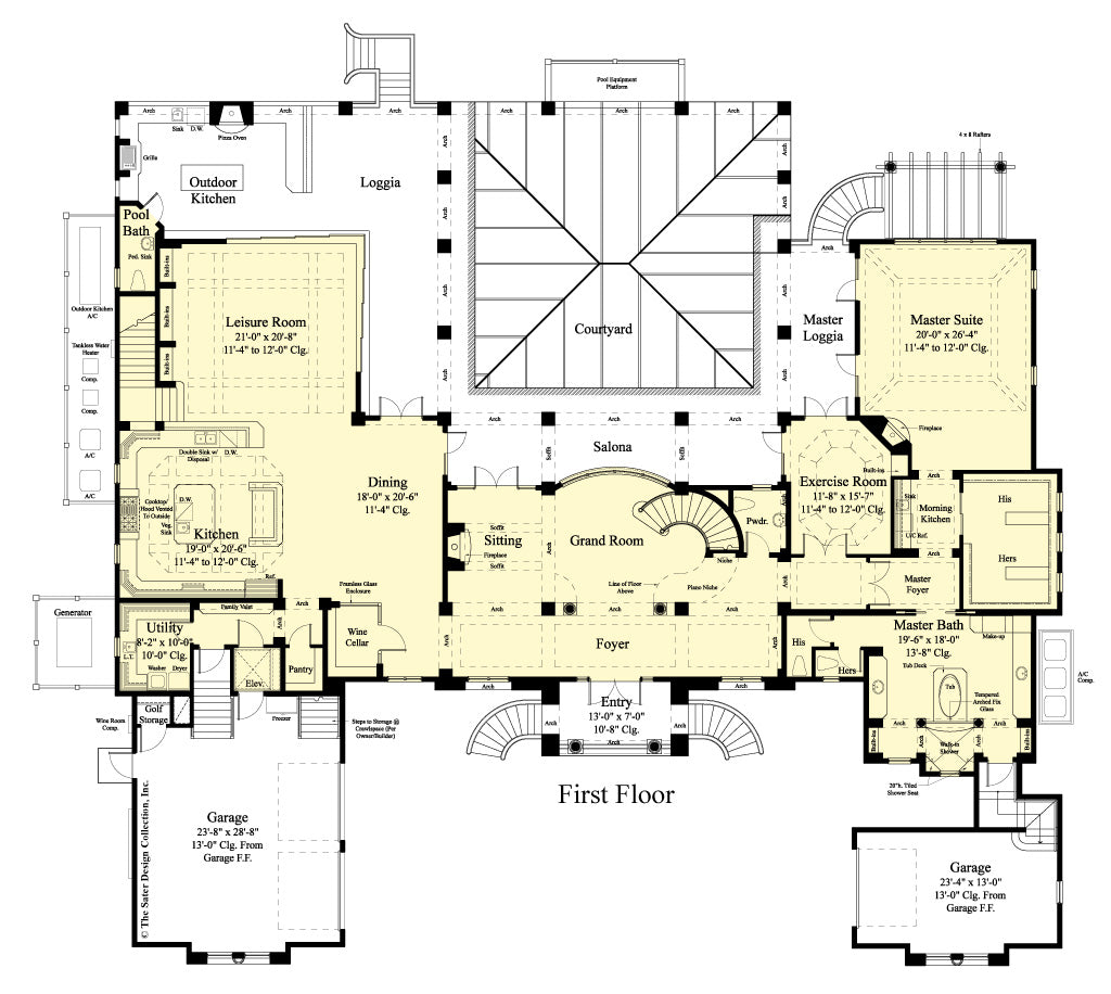 Villa Belle first floor plan
