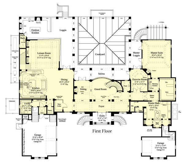 Villa Belle first floor plan