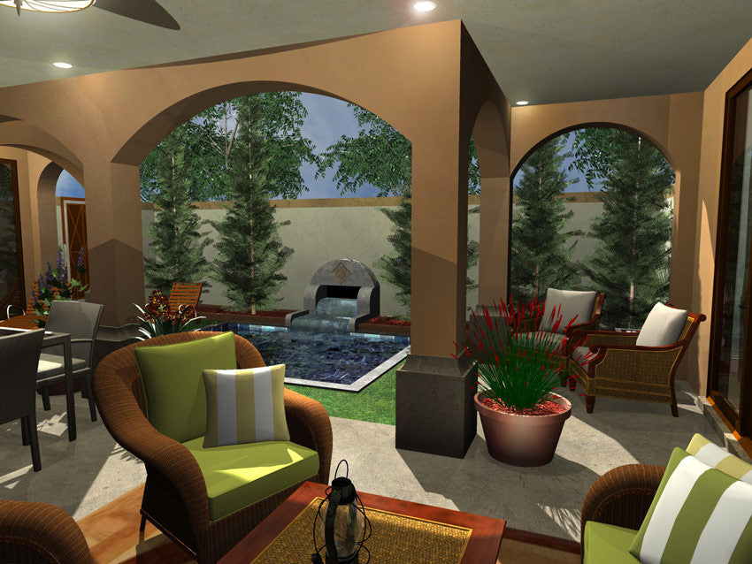 Melito-Loggia Courtyard-Plan #6555