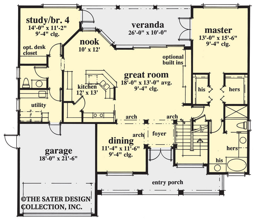 canterbury trail- main level floor plan